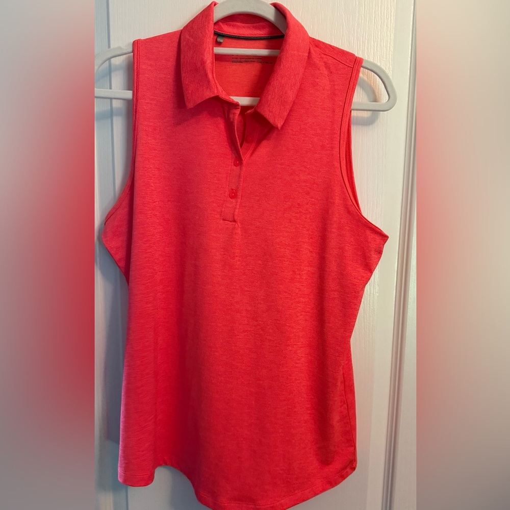 UNDER ARMOUR WOMEN'S SLEEVELESS GOLF POLO